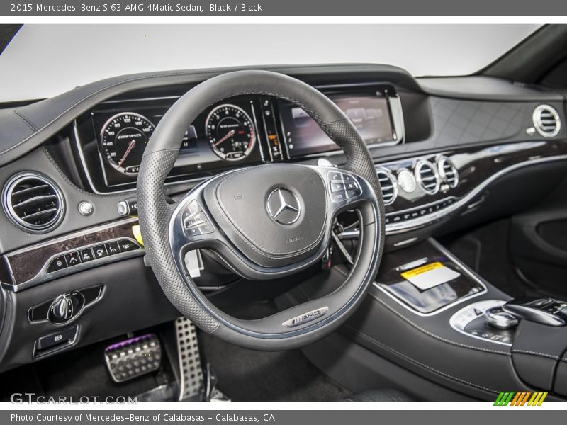 Black / Black 2015 Mercedes-Benz S 63 AMG 4Matic Sedan