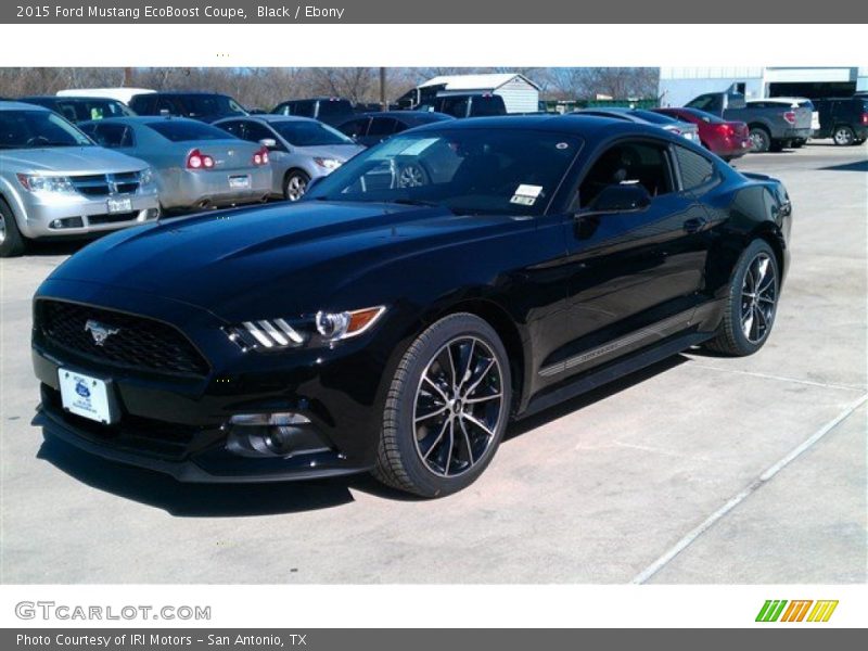 Black / Ebony 2015 Ford Mustang EcoBoost Coupe