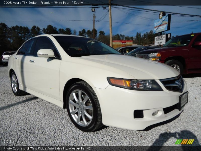 Premium White Pearl / Ebony 2008 Acura TSX Sedan
