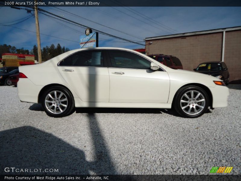 Premium White Pearl / Ebony 2008 Acura TSX Sedan