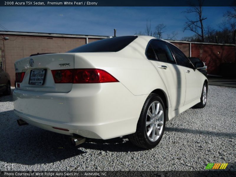 Premium White Pearl / Ebony 2008 Acura TSX Sedan