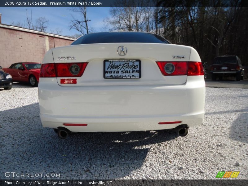 Premium White Pearl / Ebony 2008 Acura TSX Sedan