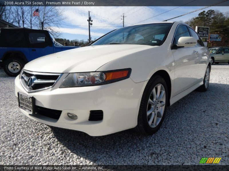 Premium White Pearl / Ebony 2008 Acura TSX Sedan
