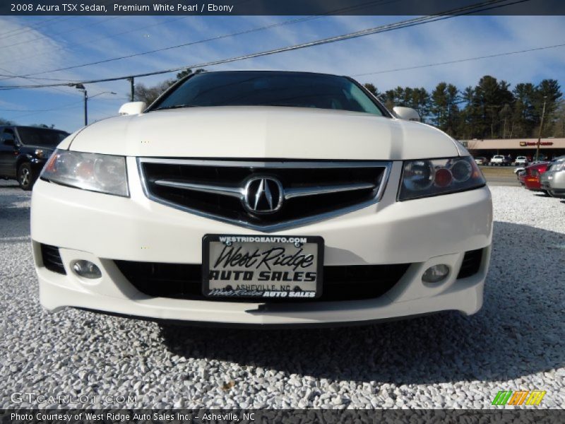 Premium White Pearl / Ebony 2008 Acura TSX Sedan