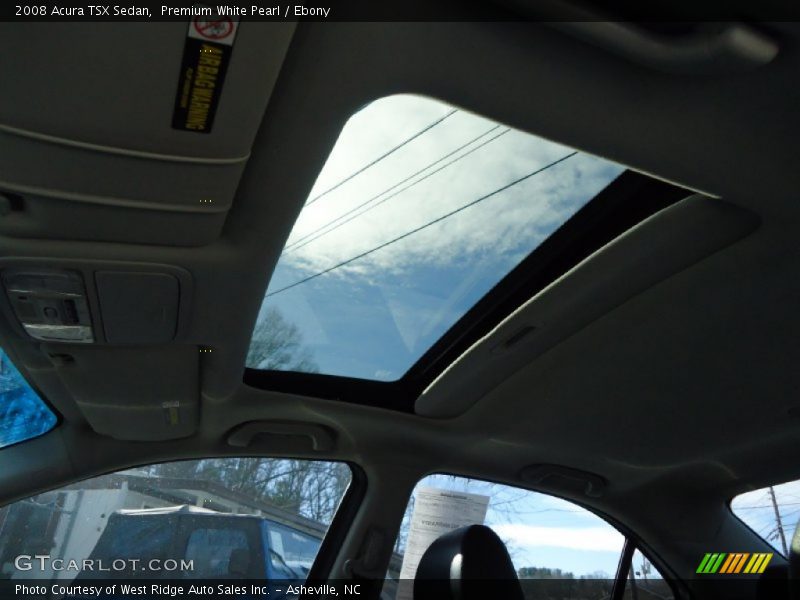 Premium White Pearl / Ebony 2008 Acura TSX Sedan