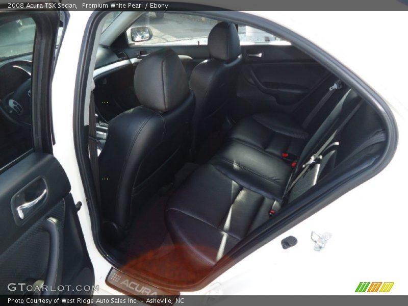Premium White Pearl / Ebony 2008 Acura TSX Sedan