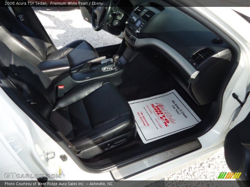 Premium White Pearl / Ebony 2008 Acura TSX Sedan