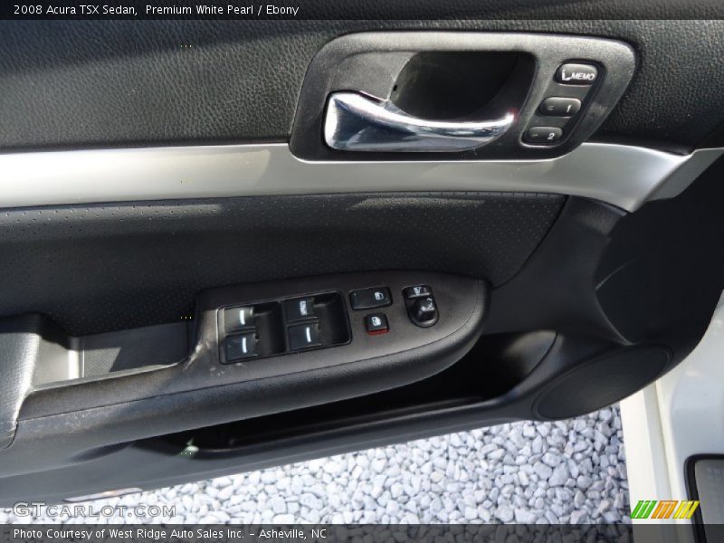 Premium White Pearl / Ebony 2008 Acura TSX Sedan