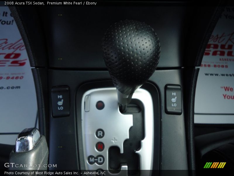 Premium White Pearl / Ebony 2008 Acura TSX Sedan