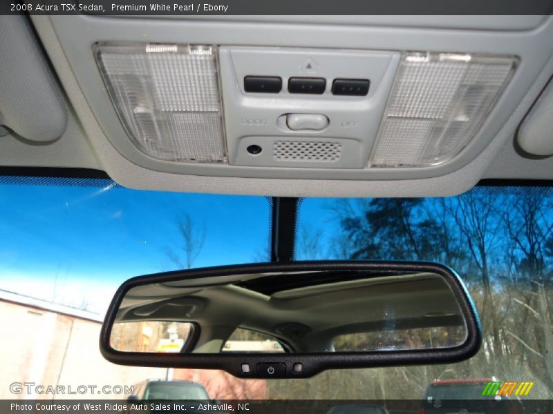 Premium White Pearl / Ebony 2008 Acura TSX Sedan
