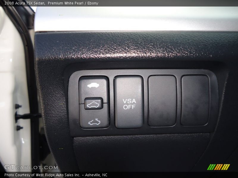 Premium White Pearl / Ebony 2008 Acura TSX Sedan
