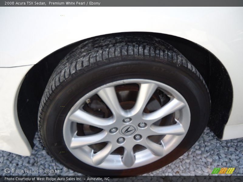 Premium White Pearl / Ebony 2008 Acura TSX Sedan