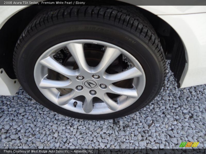Premium White Pearl / Ebony 2008 Acura TSX Sedan