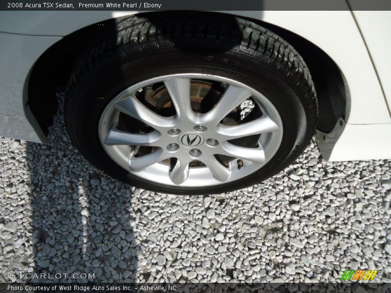 Premium White Pearl / Ebony 2008 Acura TSX Sedan