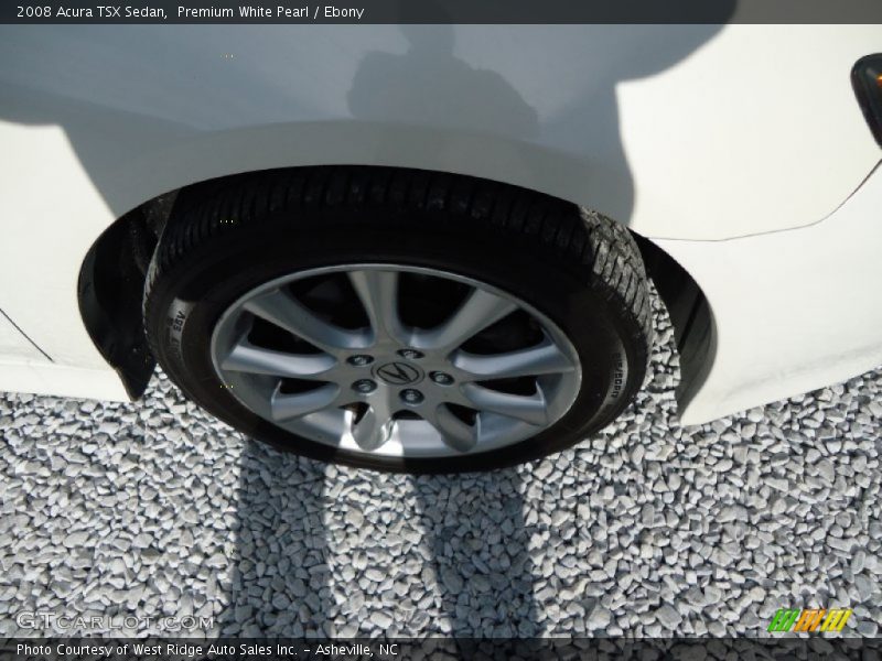 Premium White Pearl / Ebony 2008 Acura TSX Sedan