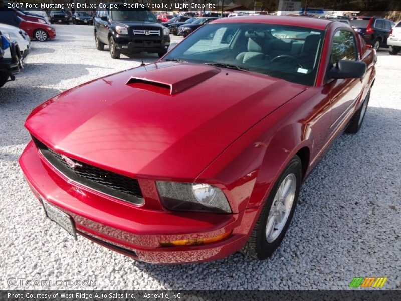 Redfire Metallic / Light Graphite 2007 Ford Mustang V6 Deluxe Coupe