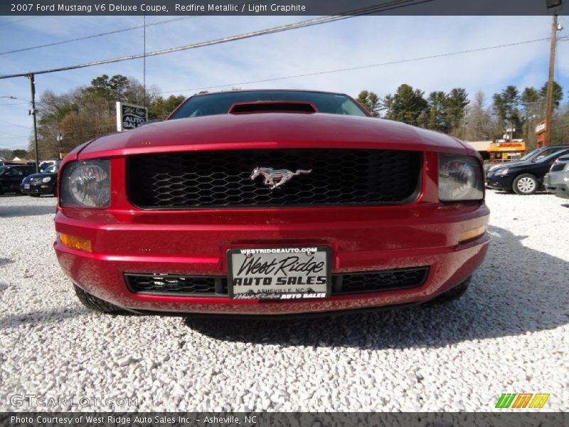 Redfire Metallic / Light Graphite 2007 Ford Mustang V6 Deluxe Coupe
