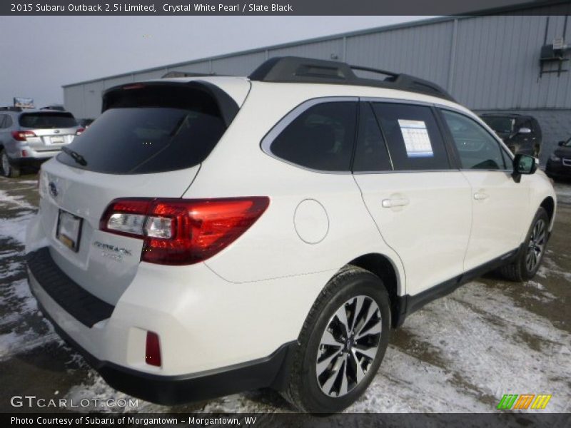 Crystal White Pearl / Slate Black 2015 Subaru Outback 2.5i Limited