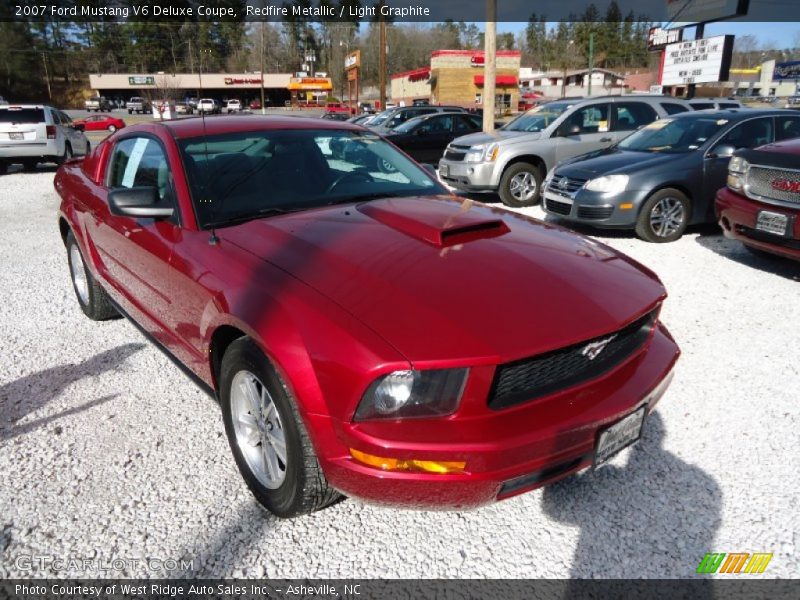 Redfire Metallic / Light Graphite 2007 Ford Mustang V6 Deluxe Coupe