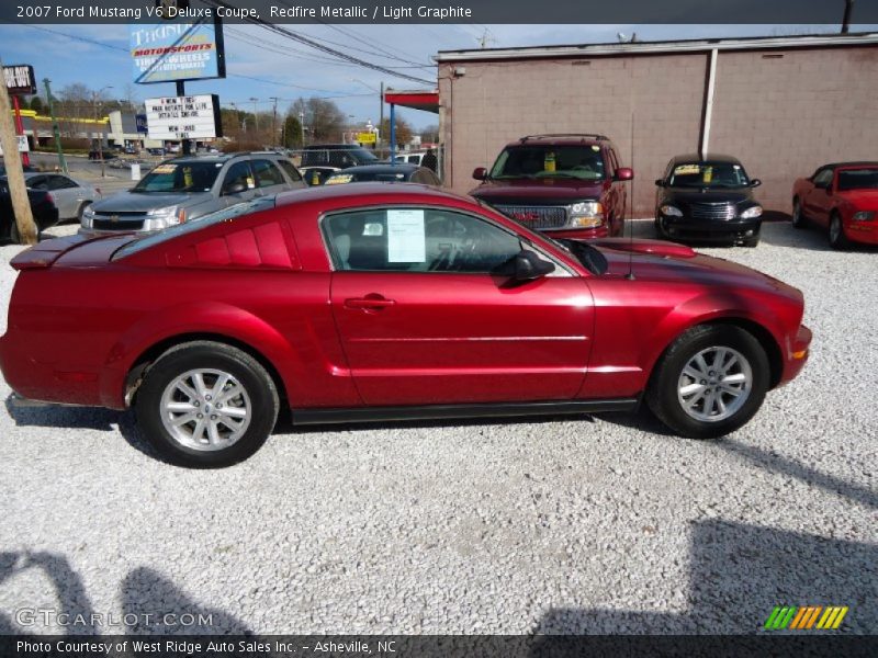 Redfire Metallic / Light Graphite 2007 Ford Mustang V6 Deluxe Coupe