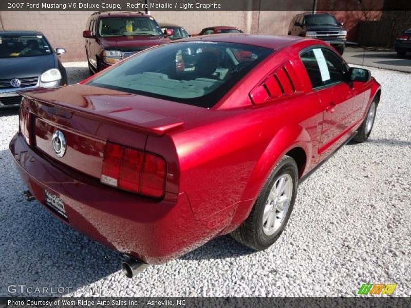 Redfire Metallic / Light Graphite 2007 Ford Mustang V6 Deluxe Coupe