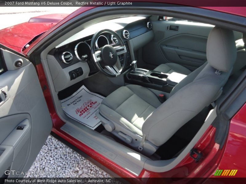 Redfire Metallic / Light Graphite 2007 Ford Mustang V6 Deluxe Coupe