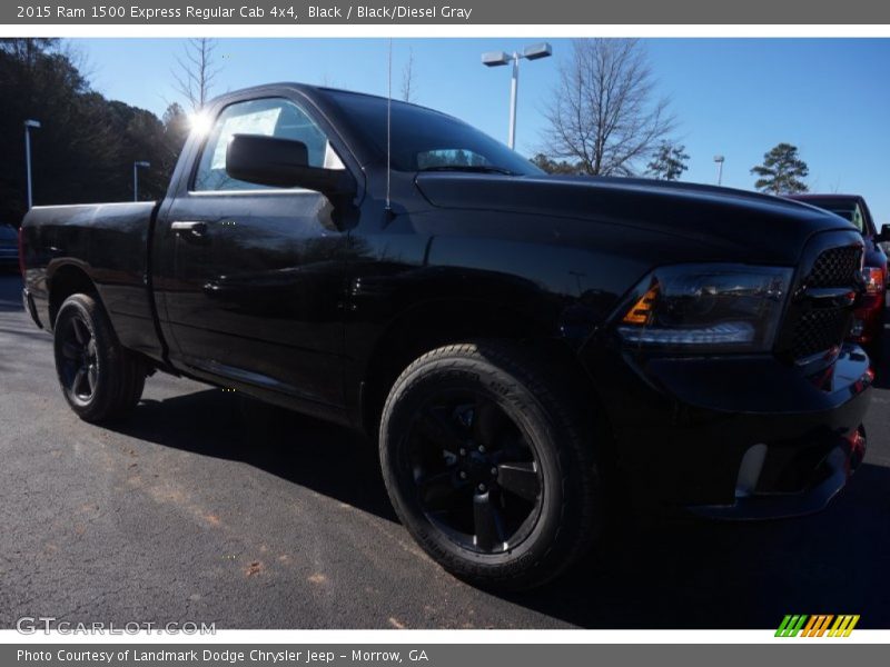 Black / Black/Diesel Gray 2015 Ram 1500 Express Regular Cab 4x4