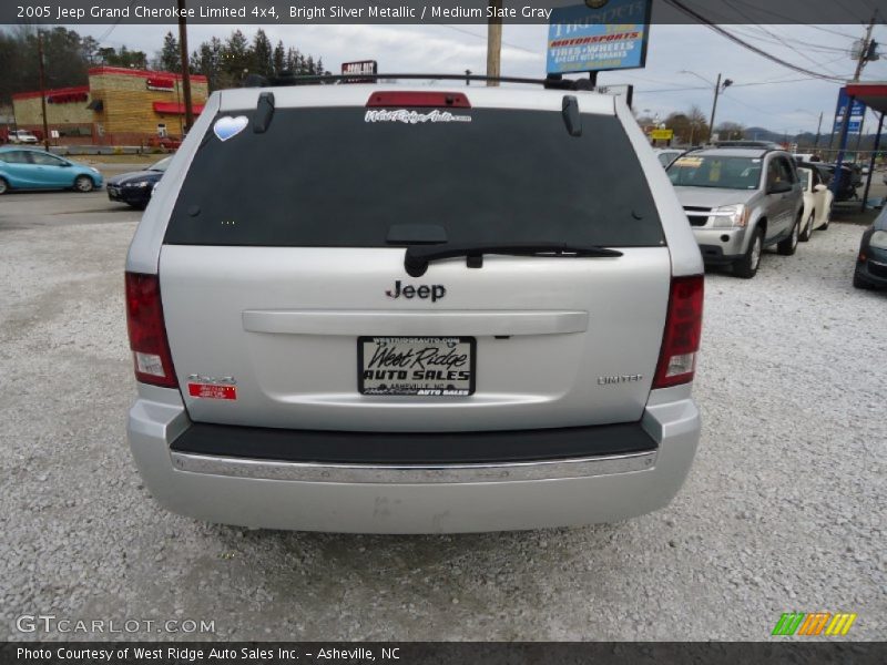 Bright Silver Metallic / Medium Slate Gray 2005 Jeep Grand Cherokee Limited 4x4