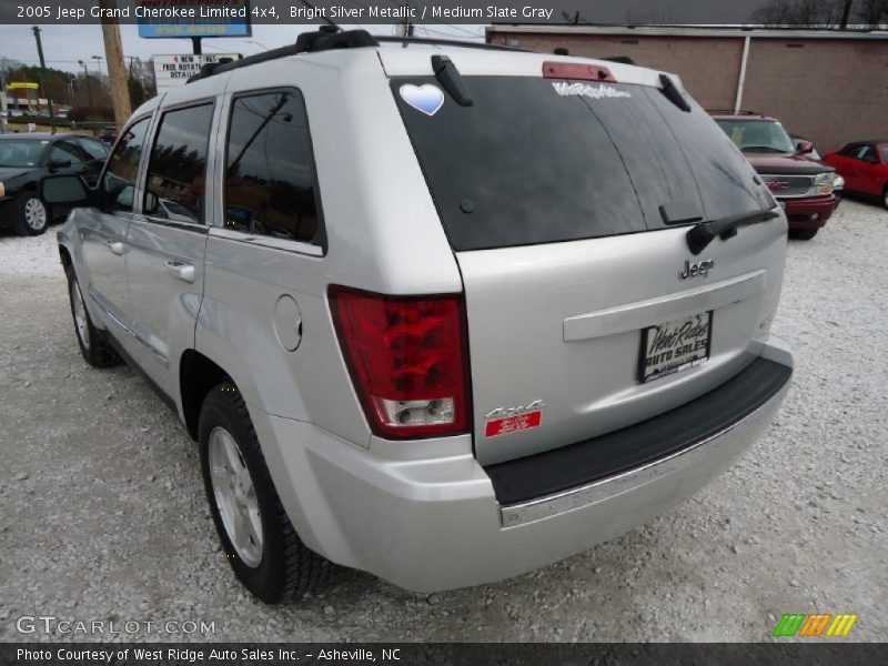 Bright Silver Metallic / Medium Slate Gray 2005 Jeep Grand Cherokee Limited 4x4