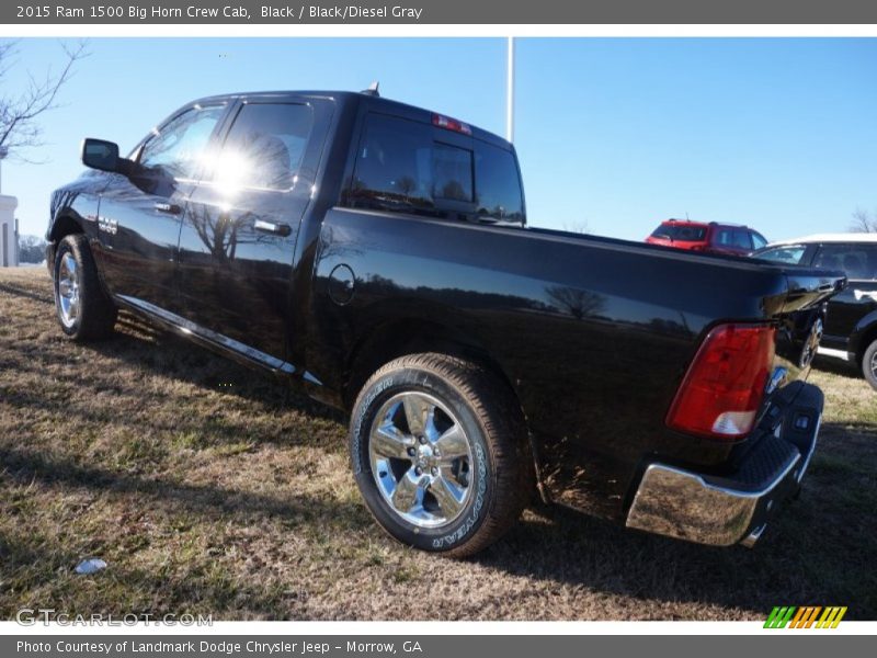 Black / Black/Diesel Gray 2015 Ram 1500 Big Horn Crew Cab