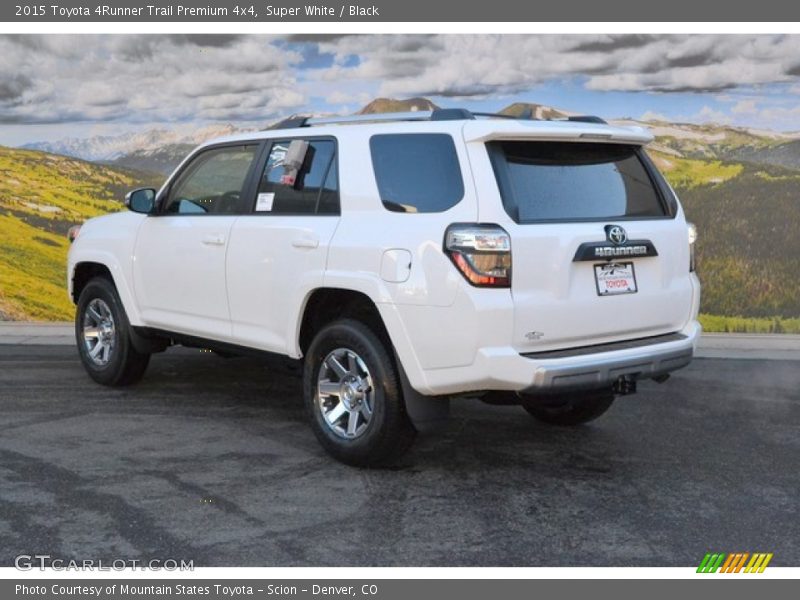 Super White / Black 2015 Toyota 4Runner Trail Premium 4x4