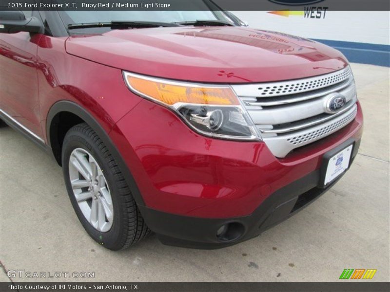 Ruby Red / Medium Light Stone 2015 Ford Explorer XLT