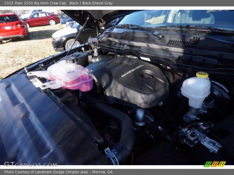 Black / Black/Diesel Gray 2015 Ram 1500 Big Horn Crew Cab