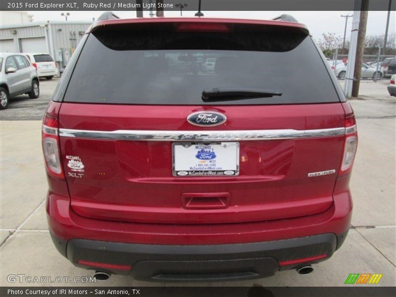 Ruby Red / Medium Light Stone 2015 Ford Explorer XLT