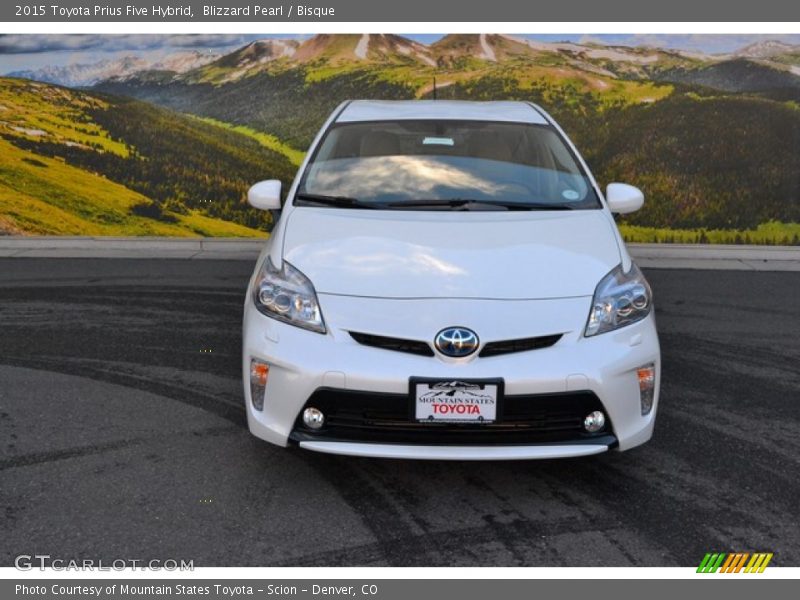 Blizzard Pearl / Bisque 2015 Toyota Prius Five Hybrid