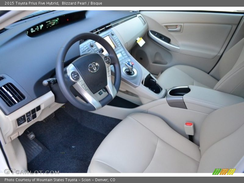 Blizzard Pearl / Bisque 2015 Toyota Prius Five Hybrid