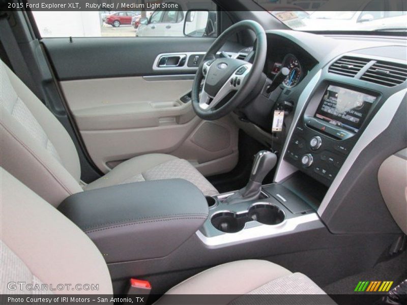 Ruby Red / Medium Light Stone 2015 Ford Explorer XLT