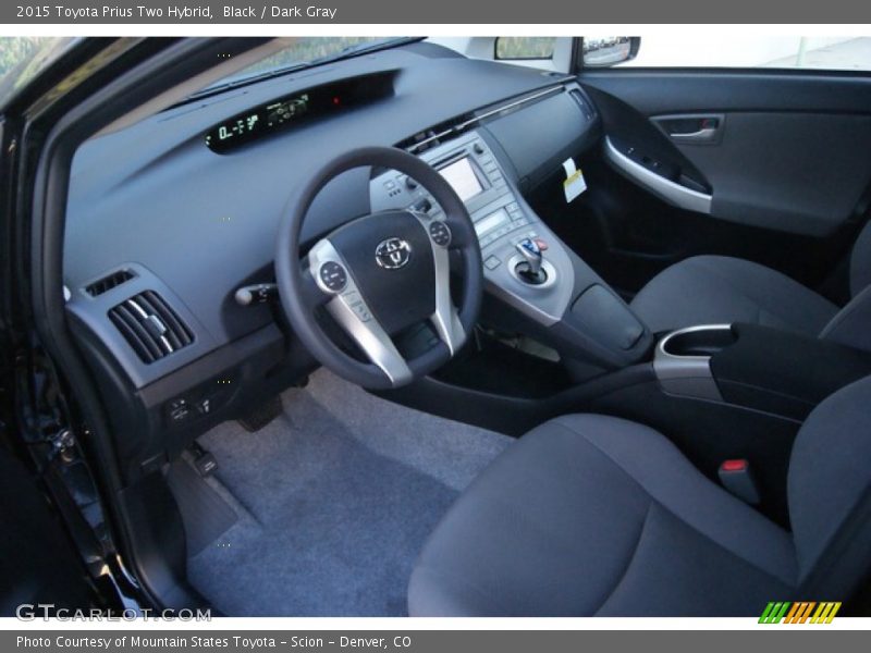 Black / Dark Gray 2015 Toyota Prius Two Hybrid