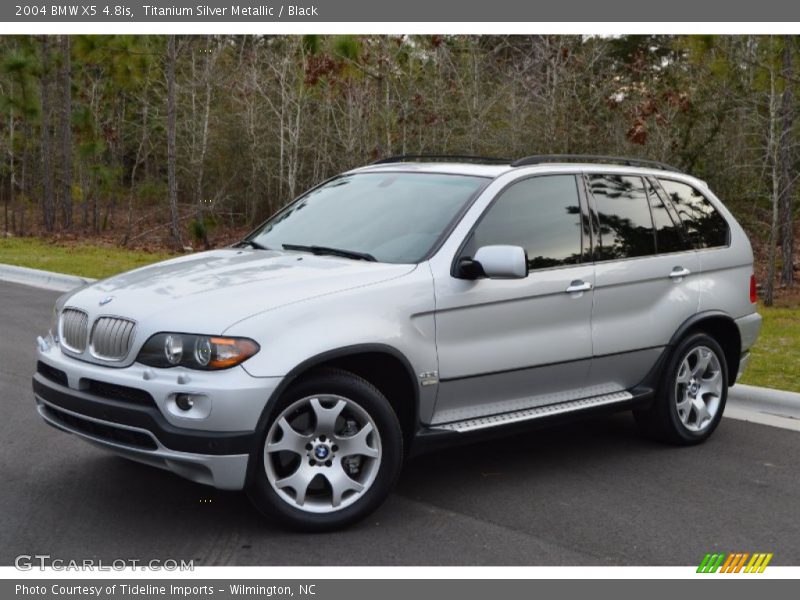 Titanium Silver Metallic / Black 2004 BMW X5 4.8is