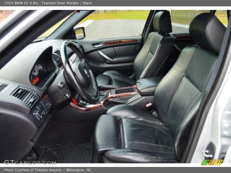 Titanium Silver Metallic / Black 2004 BMW X5 4.8is