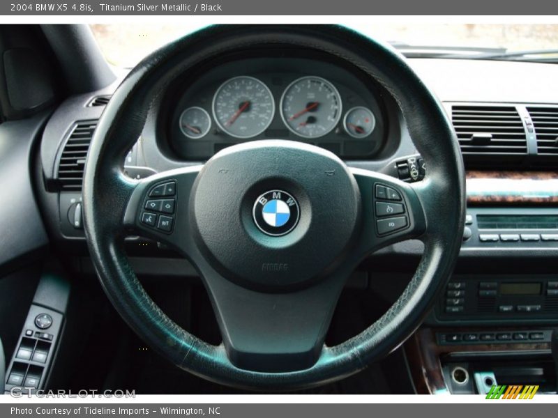 Titanium Silver Metallic / Black 2004 BMW X5 4.8is