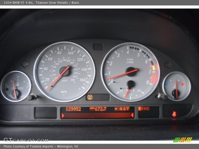 Titanium Silver Metallic / Black 2004 BMW X5 4.8is