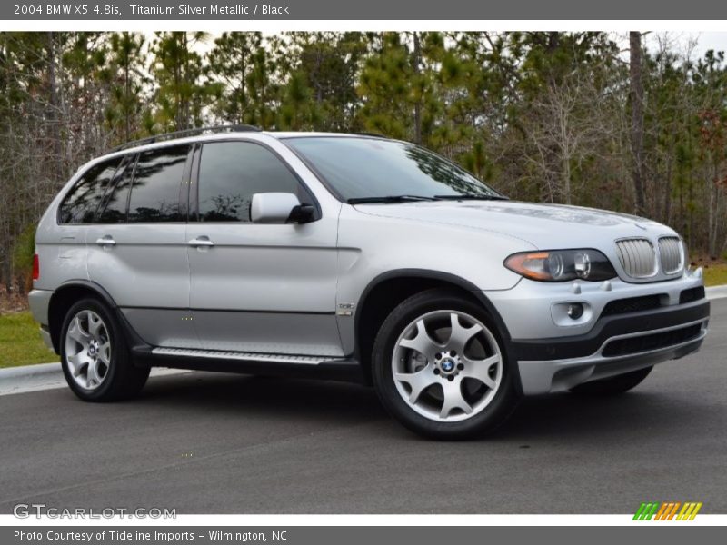 Titanium Silver Metallic / Black 2004 BMW X5 4.8is