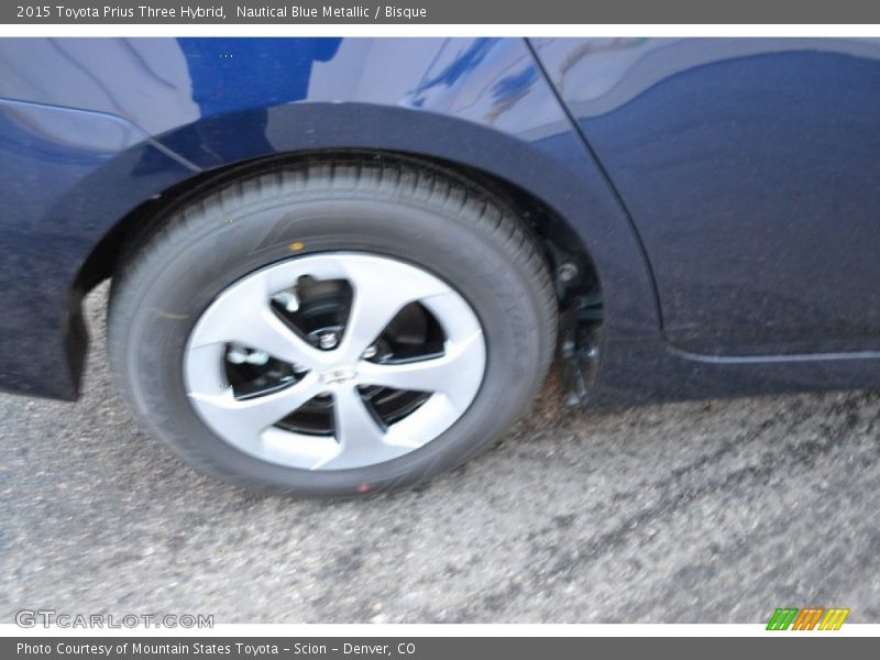 Nautical Blue Metallic / Bisque 2015 Toyota Prius Three Hybrid