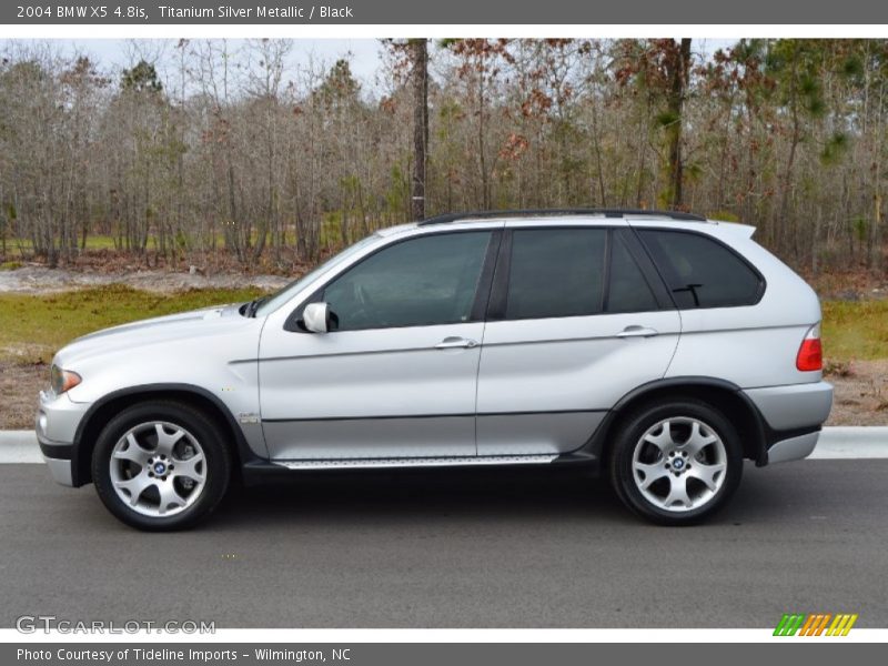 Titanium Silver Metallic / Black 2004 BMW X5 4.8is