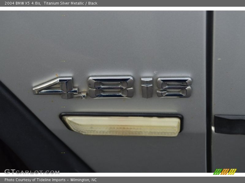 Titanium Silver Metallic / Black 2004 BMW X5 4.8is