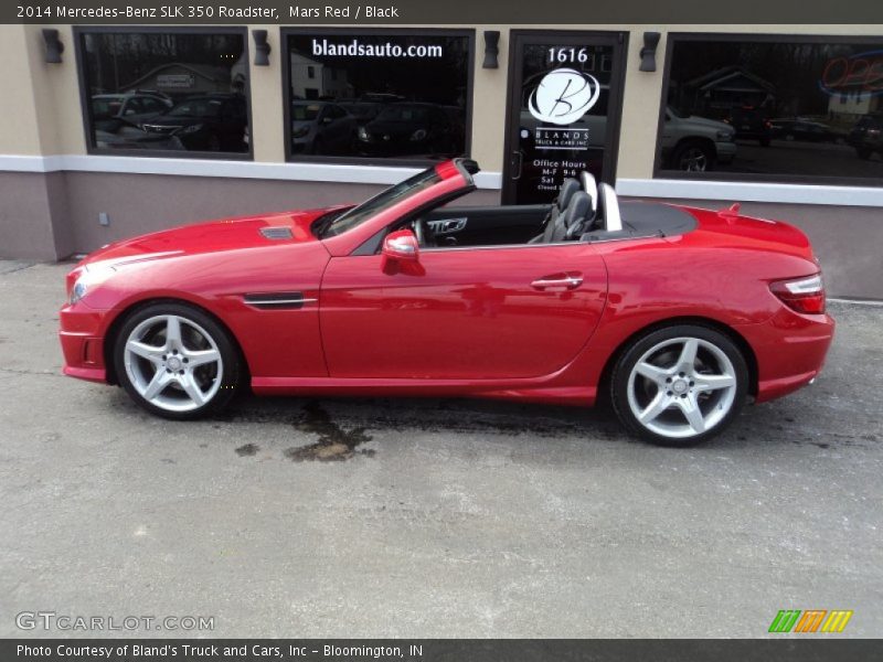 Mars Red / Black 2014 Mercedes-Benz SLK 350 Roadster