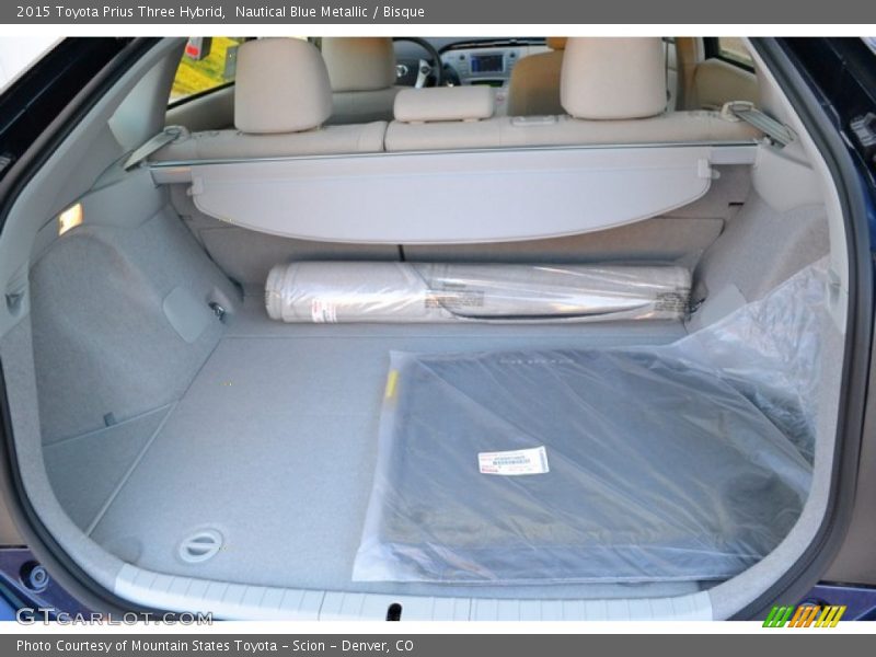 Nautical Blue Metallic / Bisque 2015 Toyota Prius Three Hybrid