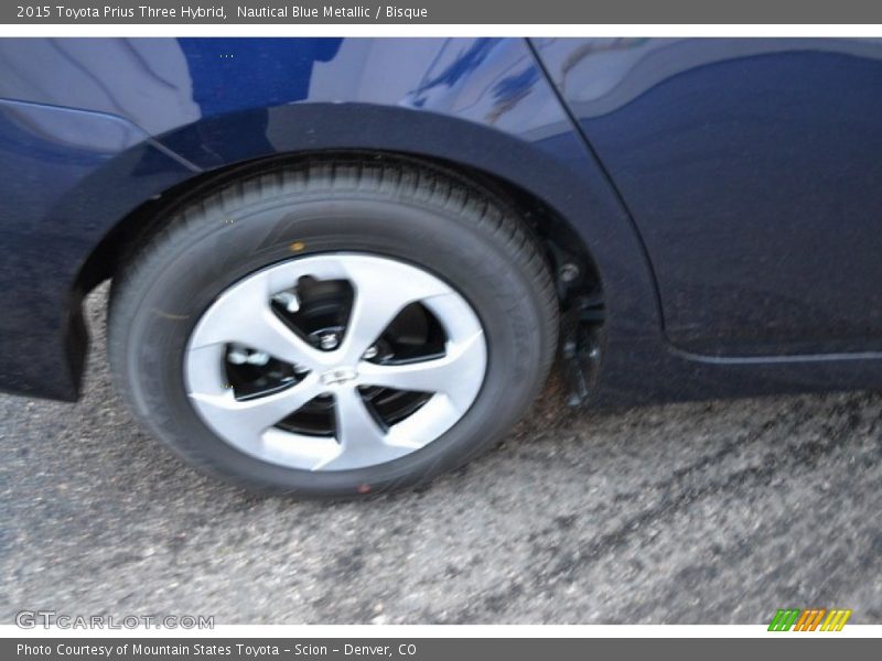 Nautical Blue Metallic / Bisque 2015 Toyota Prius Three Hybrid