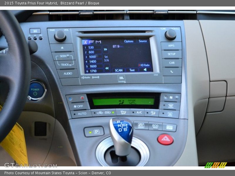 Blizzard Pearl / Bisque 2015 Toyota Prius Four Hybrid